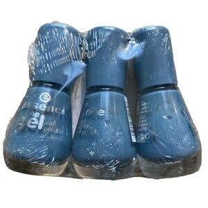 Essence The Gel Nail Polish Color 51 Miss Captain Blue 3 Pack NEW Sealed